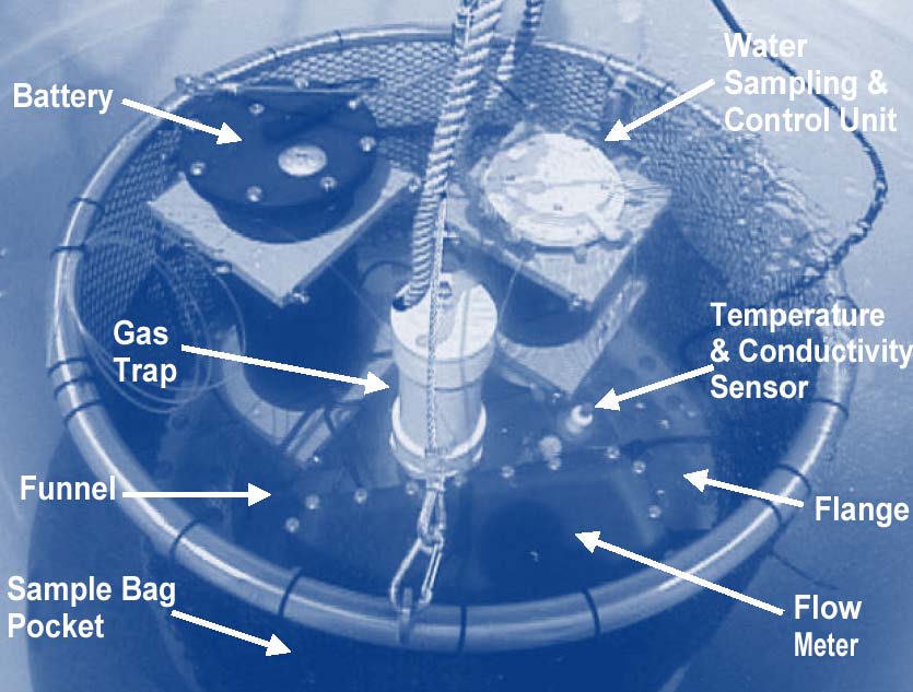 Figure 3. State-of-the-art technology enables the UltraSeep unit to serve as a turn-key tool for quantifying water flow and quality in complex sediment.